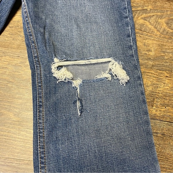 Abercrombie & Fitch Ultra High Rise Ankle Straight Distressed Curve Love 25/0S - Picture 10 of 10